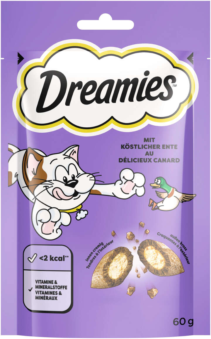 Dreamies Katzenleckerli mit Ente